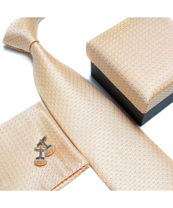 Secdtie Necktie Business Cufflinks Champagne